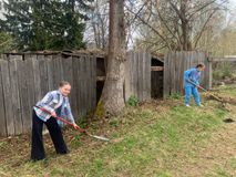 Школьный субботник.