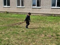 Школьный субботник.